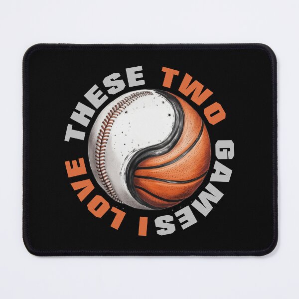 Item preview, Yin Yang Harmony: Basketball and Baseball Fusion Art designed and sold by ironpalette.
