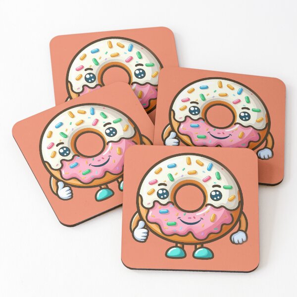 Item preview, flat character donut designed and sold by nada-art.