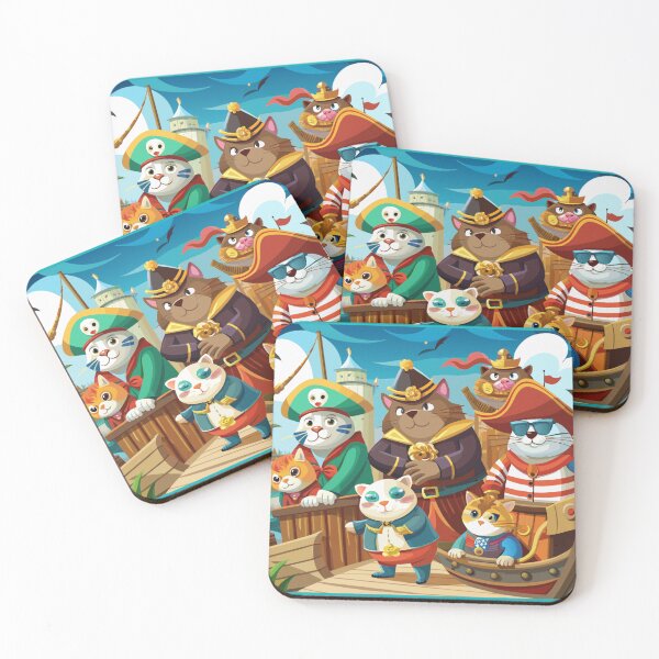 Item preview, Pirate kitties decore  for kids. By Juliets Acmegifts designed and sold by Juliet  Thomas.