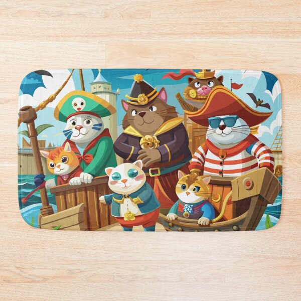 Item preview, Pirate kitties decore  for kids. By Juliets Acmegifts designed and sold by Juliet  Thomas.