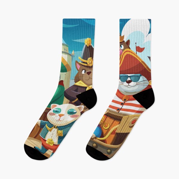Item preview, Pirate kitties decore  for kids. By Juliets Acmegifts designed and sold by Juliet  Thomas.