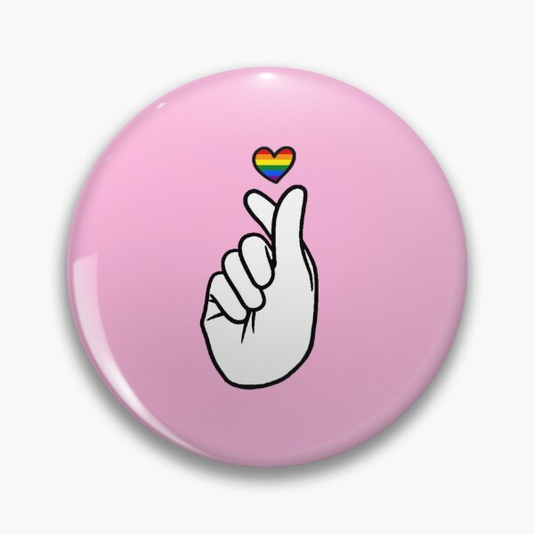 Item preview, Rainbow Pride Finger Heart designed and sold by everything4eva.