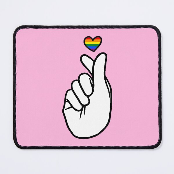 Item preview, Rainbow Pride Finger Heart designed and sold by everything4eva.