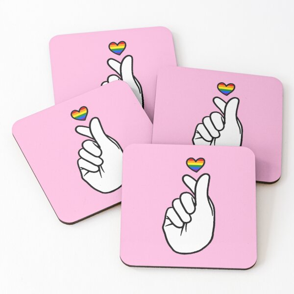 Item preview, Rainbow Pride Finger Heart designed and sold by everything4eva.