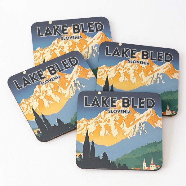 Item preview, Lake Bled Slovenia Vintage Travel Art designed and sold by ZionPosteria.