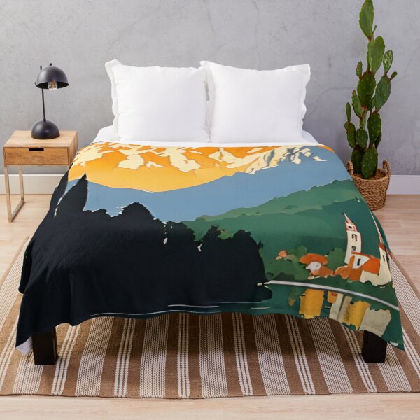 Item preview, Lake Bled Slovenia Vintage Travel Art designed and sold by ZionPosteria.
