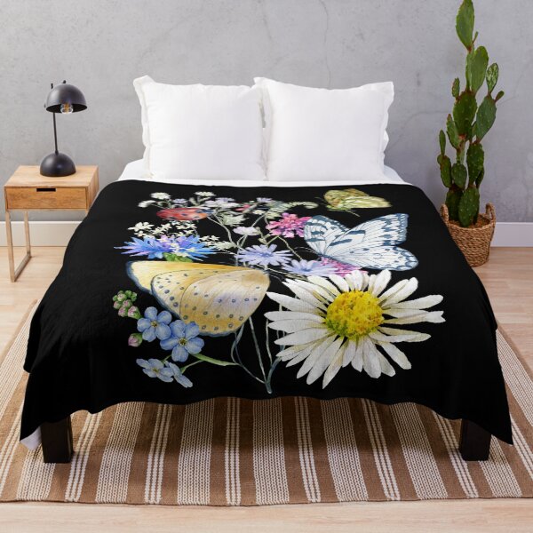 Item preview, Butterflies Flight Native Wildflowers Eco-Friendly Design designed and sold by EarthArtDesigns.
