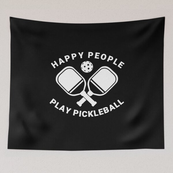 Item preview, Happy People Play Pickleball Fun Uplifting Pickleball Enthusiast  designed and sold by The Junto Shop.
