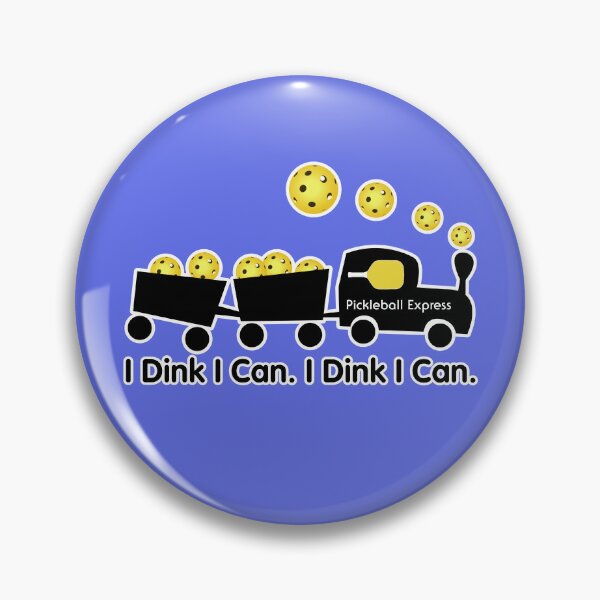 Item preview, Pickleball Training - I Dink I Can Train, Bright Yellow Pickleballs designed and sold by GreenCarbon2112.