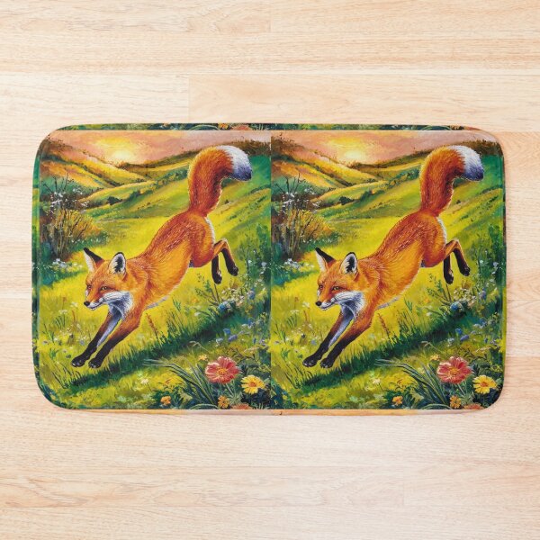 Artikelvorschau, Fuchs-Porträt. Frühlingszeit, Blumenfuchs, Vintage-Fuchs, Fuchs-Malerei, Paul Cezanne-Stil entworfen und verkauft von FoxVibes.