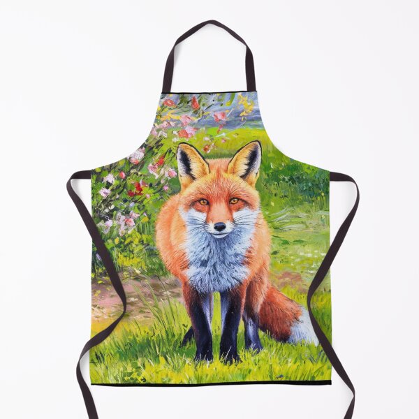 Artikelvorschau, Fuchs-Porträt. Frühlingszeit, Blumenfuchs, Vintage-Fuchs, Fuchs-Malerei, Paul Cezanne-Stil entworfen und verkauft von FoxVibes.