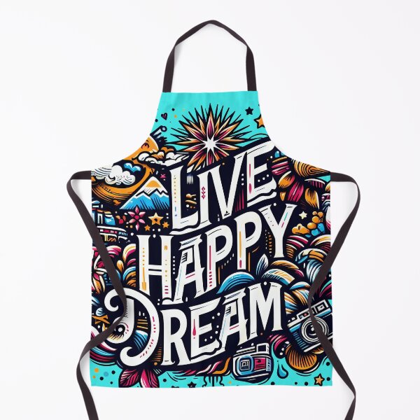 Item preview, Live happy dream, typography designed and sold by maxmaj.
