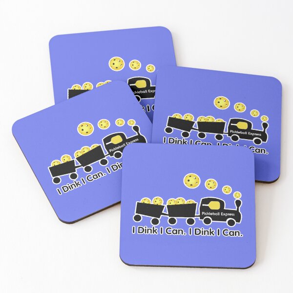 Item preview, Pickleball Training - I Dink I Can Train, Bright Yellow Pickleballs designed and sold by GreenCarbon2112.