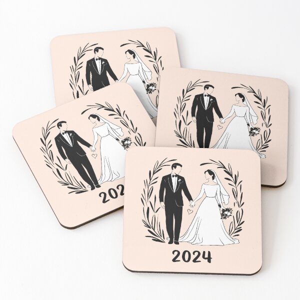 Item preview, Wedding Couple Holding Hands Gift Bride Groom Love designed and sold by popanato.
