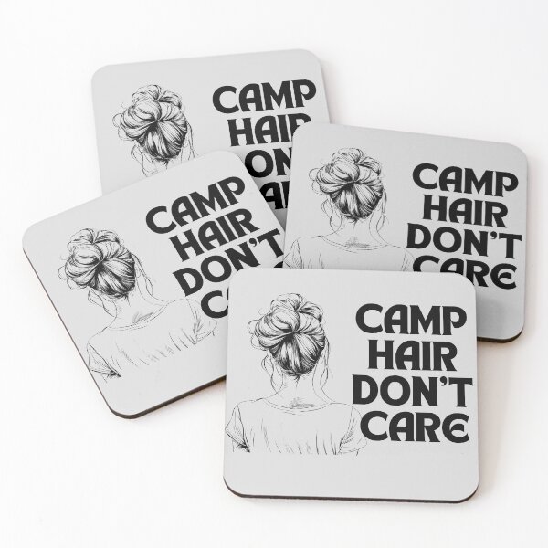 Item preview, Funny Camping Woman Camper Joke Camp Hair Don't Care designed and sold by LEILA ART SPACE.