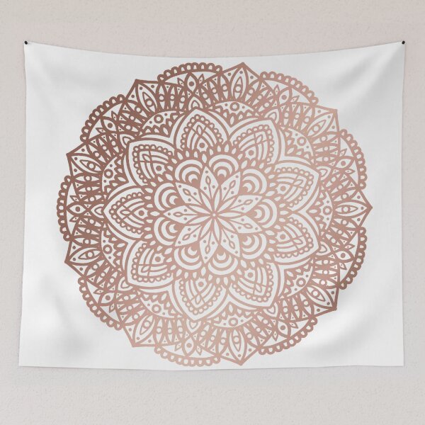 Item preview,  Rose Gold Circular Mandala designed and sold by halconiandesign.