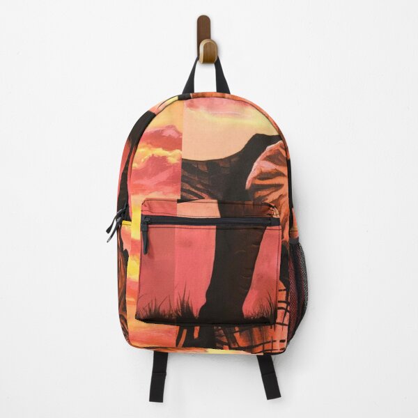 Item preview, Elephant Silhouette. African sunset, Savannah Elephant, colorful elephant designed and sold by ElephantVibes.