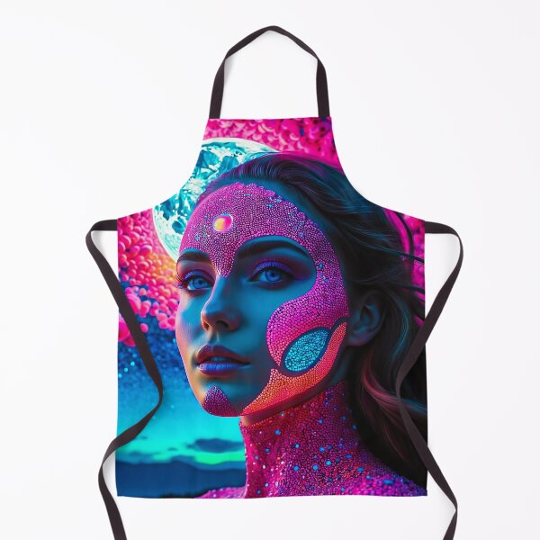 Item preview, Alien woman with florescent face paint designed and sold by JackrabbitPub.