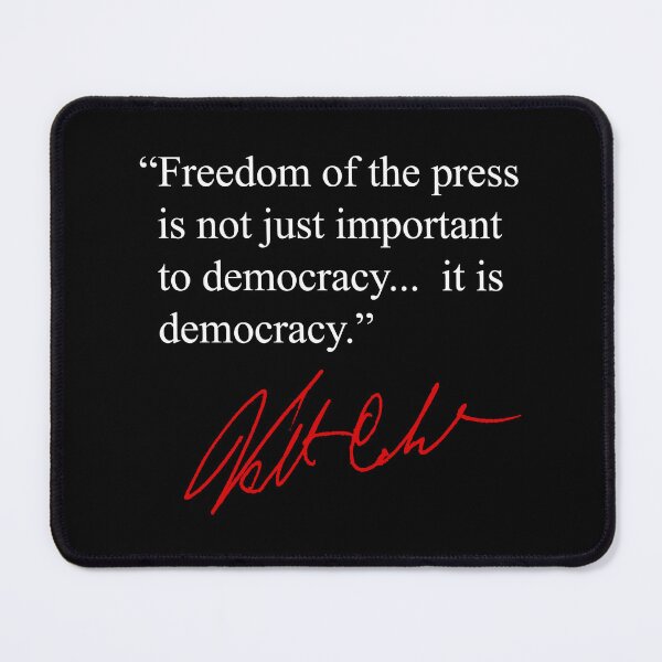 Item preview, Freedom of the Press... is Democracy designed and sold by Thelittlelord.