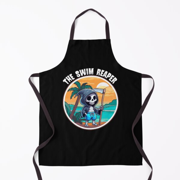 Item preview, The Swim Reaper - Funny Summer Grim Reaper on the Beach designed and sold by PetNamedPeeve.