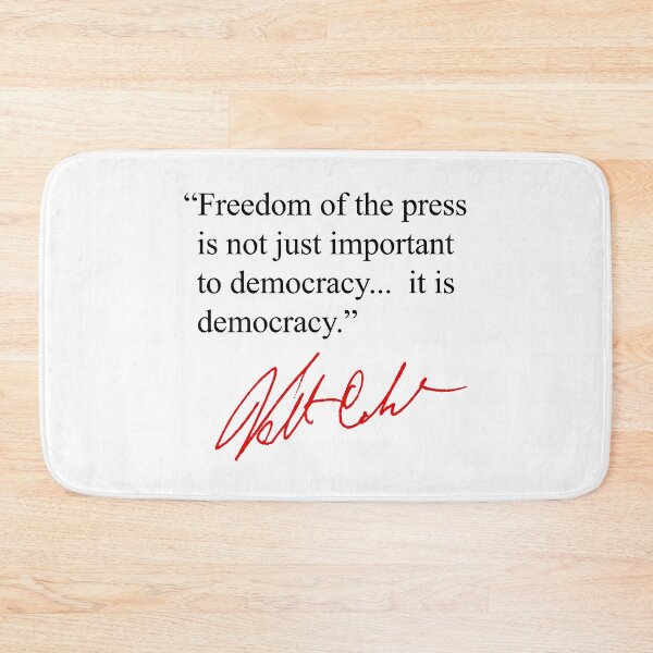 Item preview, Freedom of the Press... is Democracy (black RED) designed and sold by Thelittlelord.