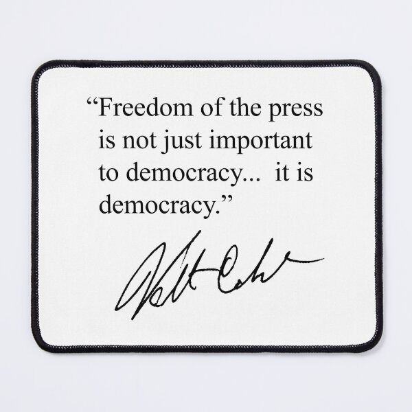 Item preview, Freedom of the Press... is Democracy (black) designed and sold by Thelittlelord.