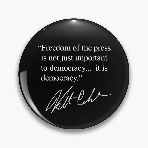 Item preview, Freedom of the Press... is Democracy (white) designed and sold by Thelittlelord.