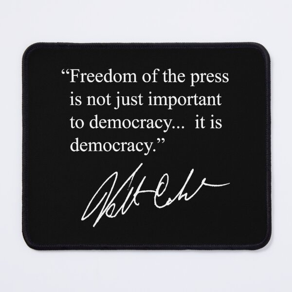 Item preview, Freedom of the Press... is Democracy (white) designed and sold by Thelittlelord.
