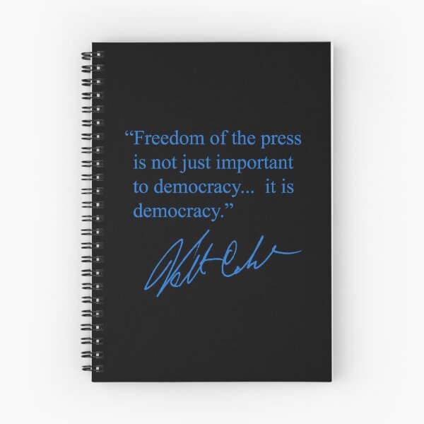 Item preview, Freedom of the Press... is Democracy (blue) designed and sold by Thelittlelord.