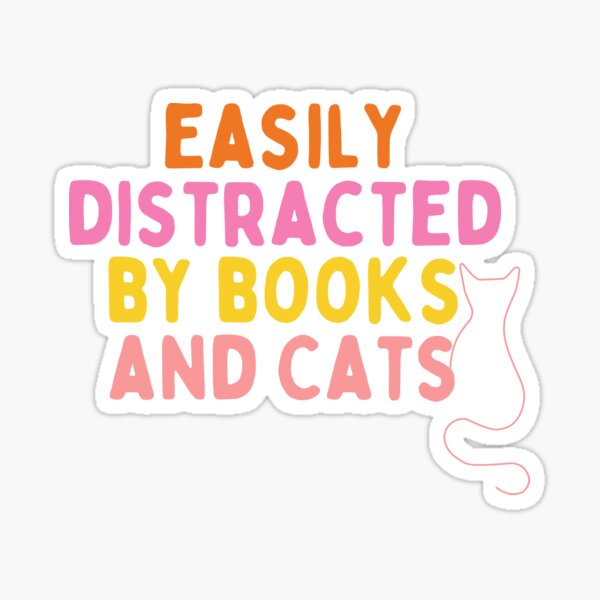 Artikel-Vorschau von Lässt sich leicht durch Bücher und Katzen ablenken, designt und verkauft von medimidoodles.