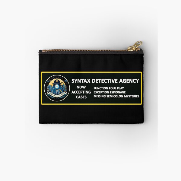 Item preview, AI Syntax Error Detective Agency Sleuths Solving Code Conundrums designed and sold by SportsT-Shirts.