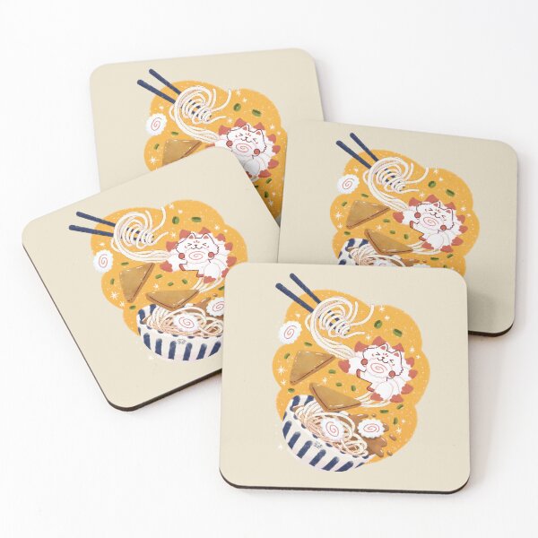 Item preview, Kawaii Kitsune Udon designed and sold by NasDoodleArt.