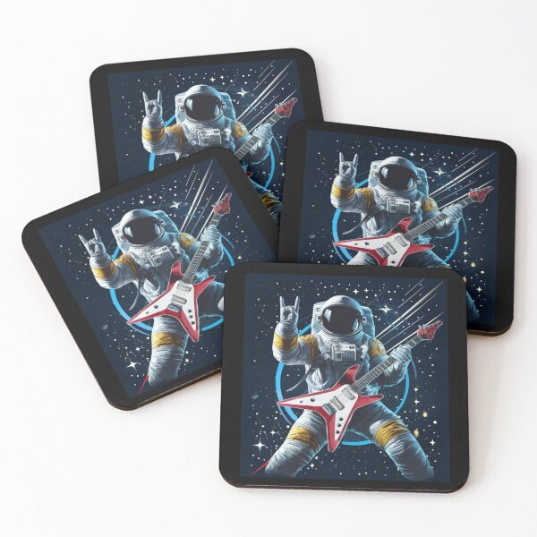 Item preview, Rocking Astronaut with Electric Guitar designed and sold by Taans-Creation.