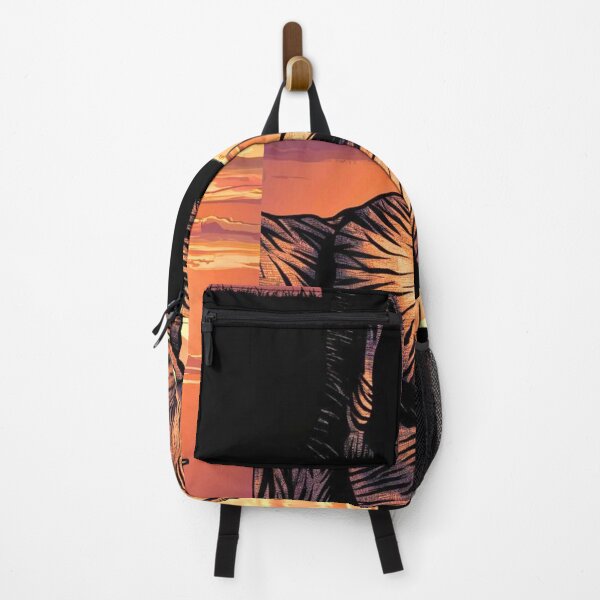 Item preview, Elephant Silhouette. African sunset, Savannah Elephant, colorful elephant designed and sold by ElephantVibes.