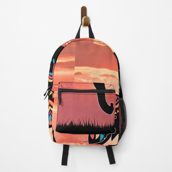 Item preview, Elephant Silhouette. African sunset, Savannah Elephant, colorful elephant designed and sold by ElephantVibes.