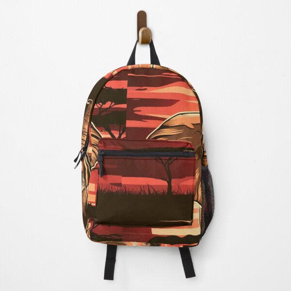Item preview, Elephant Silhouette. African sunset, Savannah Elephant, colorful elephant designed and sold by ElephantVibes.