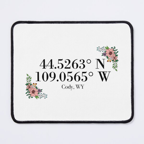 Item preview, Cody, WY Coordinates designed and sold by mynameisliana.