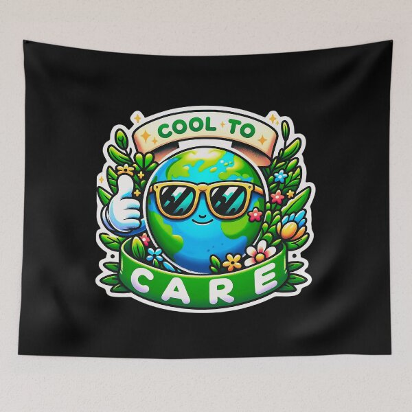 Item preview, Cool to Care happy Earth day designed and sold by Taans-Creation.