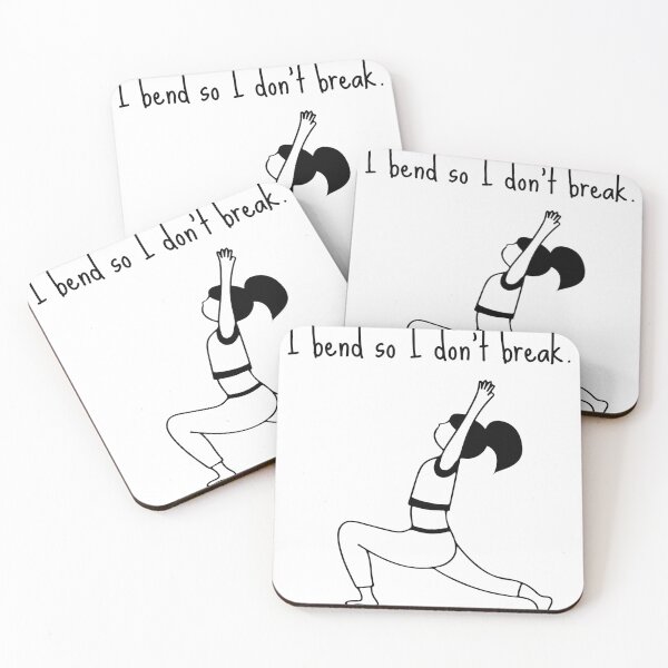 Item preview, Yoga Woman - I bend so I don't break. designed and sold by CottonAndBliss.