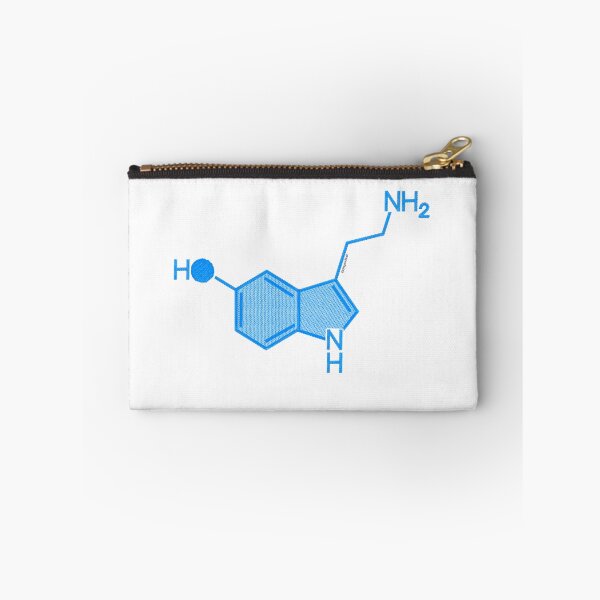 Item preview, Knitted Serotonin Molecule Stockinette Stitch Blue designed and sold by Gingers-Brain.