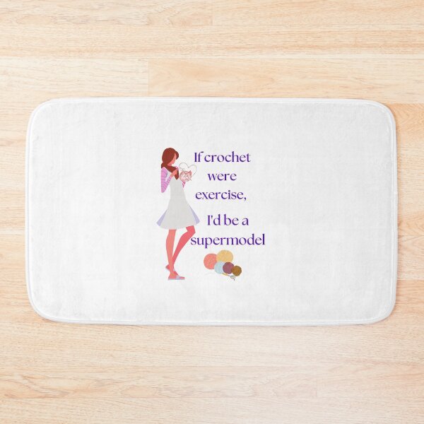 Item preview, If crochet were exercise, I'd be a supermodel, Crochet Lover designed and sold by WitchyGypsyCo.