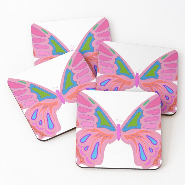 Item preview, Pink large winged butterfly designed and sold by marykubiak.