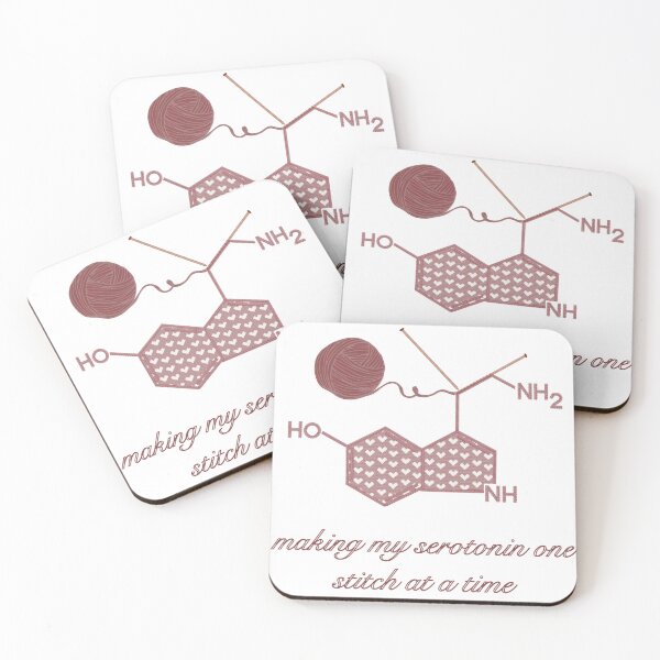 Item preview, Making Serotonin one Stitch at a Time- Large Hearts Brown designed and sold by Gingers-Brain.