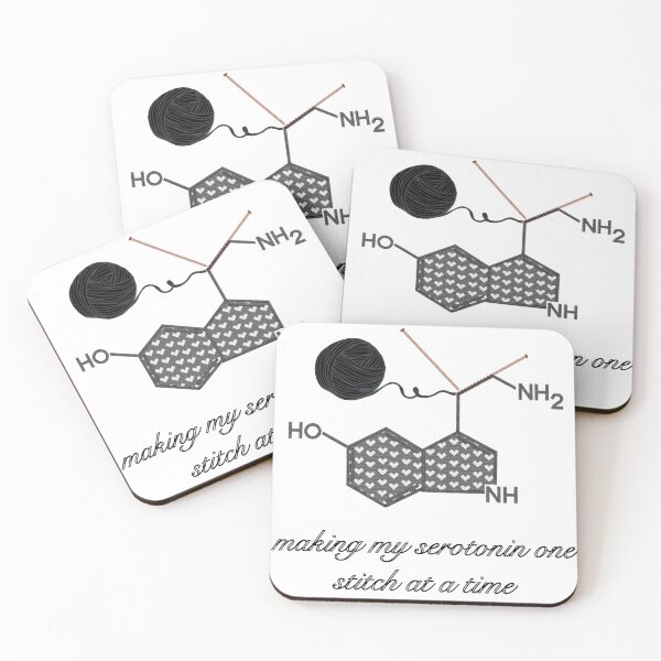 Item preview, Making Serotonin one Stitch at a Time- Large Hearts Black designed and sold by Gingers-Brain.
