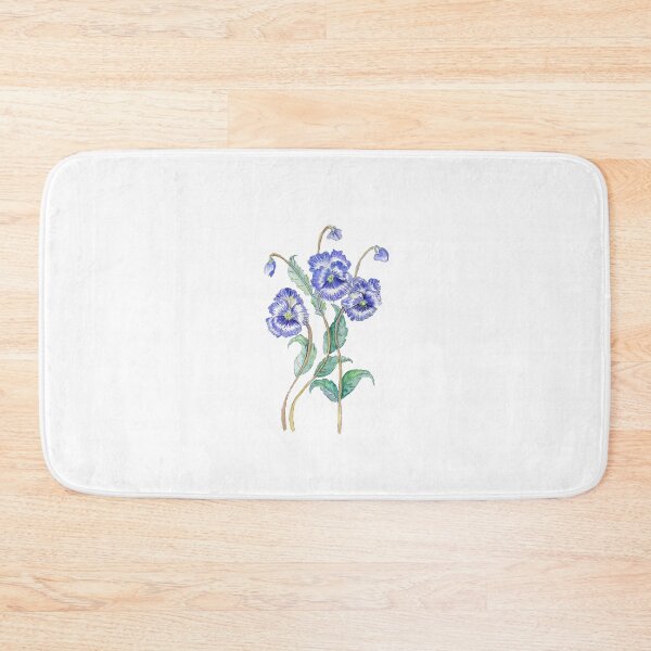 Item preview, Pattern blue flowers with their buds designed and sold by Liliana  Donato.