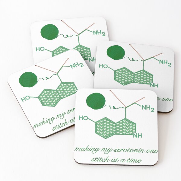 Item preview, Making Serotonin one Stitch at a Time- Large Hearts Green designed and sold by Gingers-Brain.