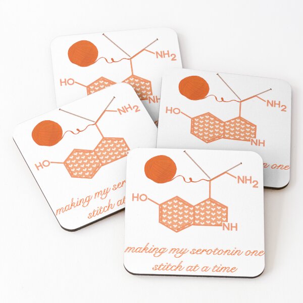 Item preview, Making Serotonin one Stitch at a Time- Large Hearts Orange designed and sold by Gingers-Brain.