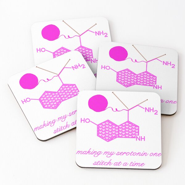 Item preview, Making Serotonin one Stitch at a Time- Large Hearts Pink designed and sold by Gingers-Brain.