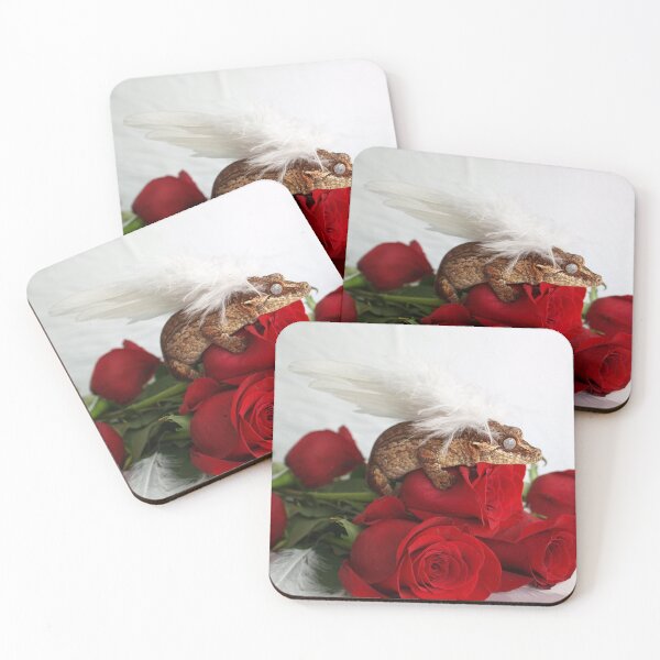 Item preview, Valentine's Day - White Winged Gargoyle Gecko On Roses designed and sold by Duelism.