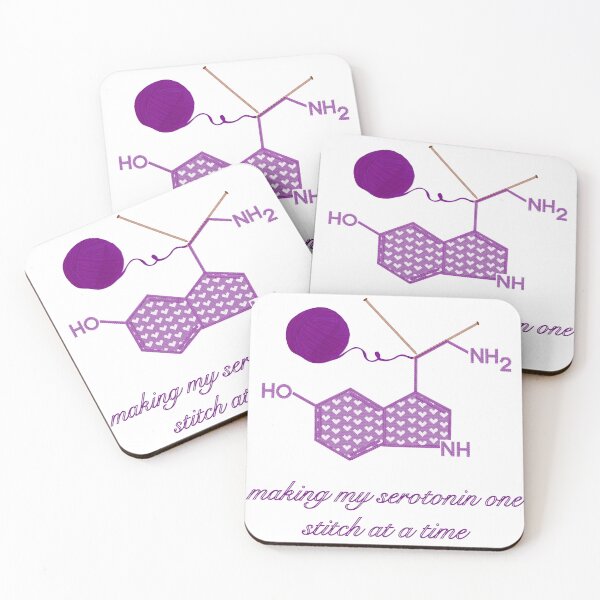 Item preview, Making Serotonin one Stitch at a Time- Large Hearts Purple designed and sold by Gingers-Brain.